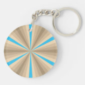 Zomer Illusie Acryl Sleutelhanger (Achterkant)