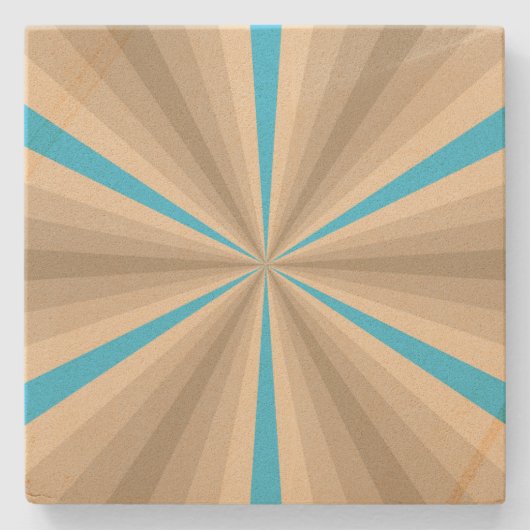 Zomer Illusie Steen Coaster Stenen Onderzetter (Voorkant)