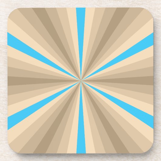 Zomer Illusie Vierkant Coaster Onderzetter (Voorkant)