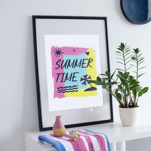 Zomer illustratie. poster