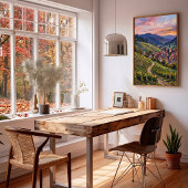 Zomer Impressionistische Zwarte Woud Canvas Kunst Poster