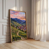 Zomer Impressionistische Zwarte Woud Canvas Kunst Poster