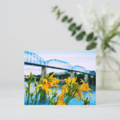 Zomer in Chattanooga, TN - Walnut Street Bridge Briefkaart (Staand voorkant)