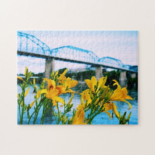 zomer in Chattanooga - Walnut Street Bridge 11x14 Legpuzzel (Horizontaal)