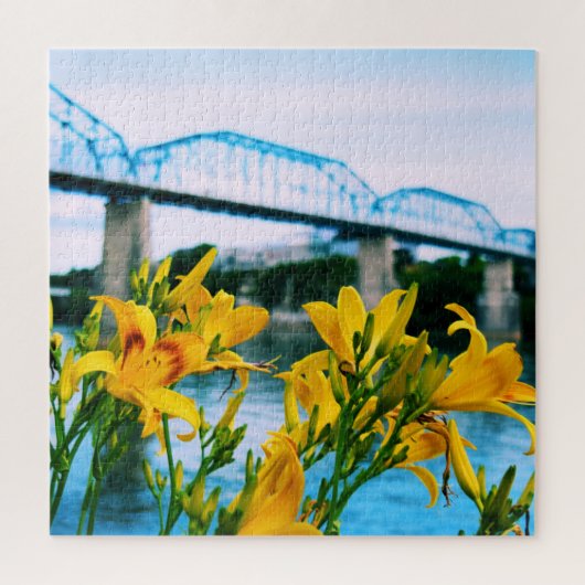 Zomer in Chattanooga - Walnut Street Bridge 20x20 Legpuzzel (Verticaal)