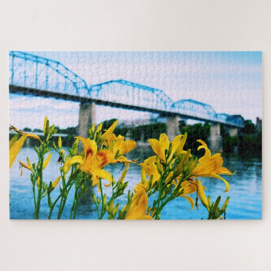 Zomer in Chattanooga - Walnut Street Bridge 20x30 Legpuzzel (Horizontaal)