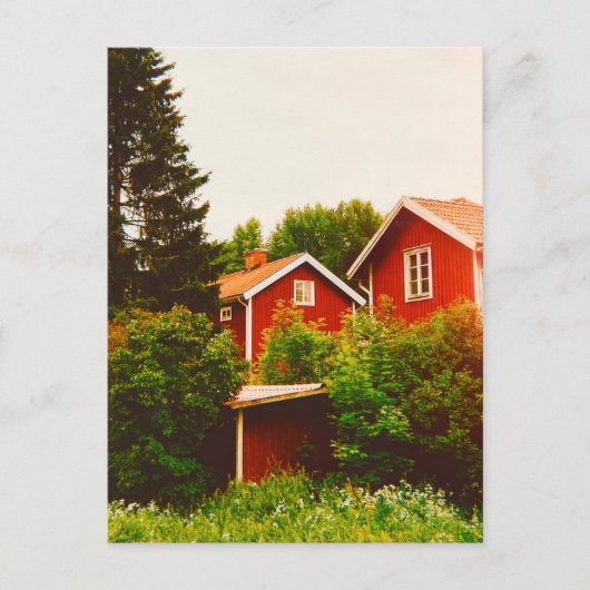 Zomer in Dalarna Briefkaart (Voorkant)
