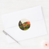 Zomer in Dalarna Ronde Sticker (Envelop)