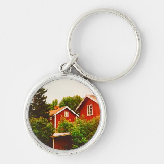 Zomer in Dalarna Sleutelhanger (Voorkant)
