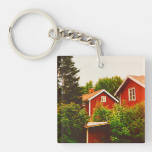 Zomer in Dalarna Sleutelhanger