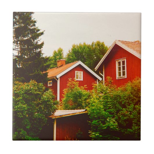 Zomer in Dalarna Tegeltje (Voorkant)