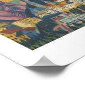 zomer in Davos door E.L. Kirchener (1925) Poster (Hoek)