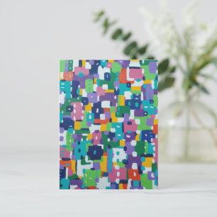 Zomer in de Abstracte stad Briefkaart