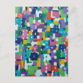 Zomer in de Abstracte stad Briefkaart (Voorkant)