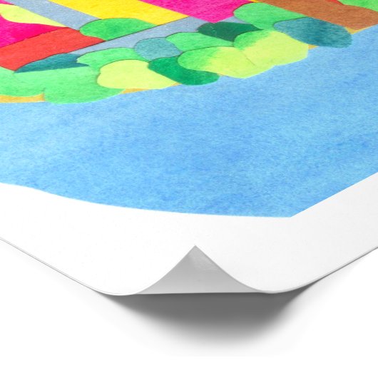 Zomer in de benedenstad Manhattan Poster (Hoek)