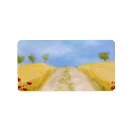 zomer in de digitale kunstscène van de vallei etiket (Voorkant)