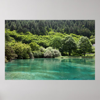 Zomer in de Jiuzhaigou-vallei Poster