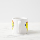 Zomer in de liefde - Zon & Beach Heart Espresso Kop (Achterkant)