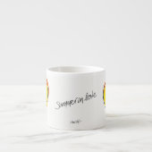 Zomer in de liefde - Zon & Beach Heart Espresso Kop (Voorkant)
