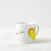 Zomer in de liefde - Zon & Beach Heart Espresso Kop (Voorkant rechts)