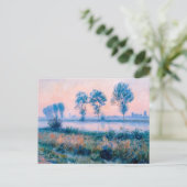 Zomer in de ochtend Landschap bij de rivier de Hav Feestdagenkaart (Staand voorkant)