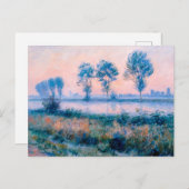 Zomer in de ochtend Landschap bij de rivier de Hav Feestdagenkaart (Voorkant / Achterkant)