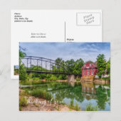 Zomer in de oorlog Eagle Mill die denkt aan je Bri Briefkaart (Voorkant / Achterkant)