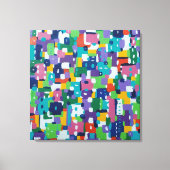 Zomer in de stad canvas afdruk (Voorkant)