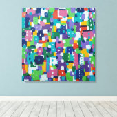 Zomer in de stad canvas afdruk (Insitu (Houten vloer))