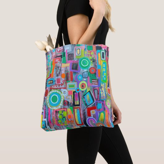 Zomer in de stad Canvas tas (Dichtbij)
