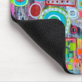 Zomer in de stad Mousepad Muismat (Hoek)