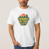 Zomer in de stad T-shirt ontwerp (Voorkant)