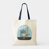 Zomer in de stad tote bag (Achterkant)