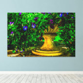 Zomer in de tuin canvas afdruk (Insitu (Houten vloer))