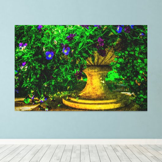 Zomer in de tuin canvas afdruk (Insitu (Houten vloer))