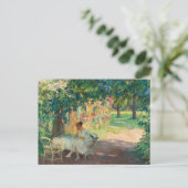 Zomer in de tuin | Edward Cucuel Briefkaart (Staand voorkant)