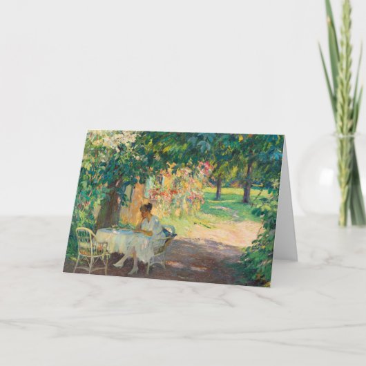 Zomer in de tuin | Edward Cucuel Kaart (Voorkant)