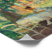 Zomer in de tuin | Edward Cucuel Poster (Hoek)