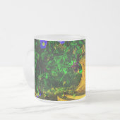 Zomer in de tuin matglas koffiemok (Voorkant links)