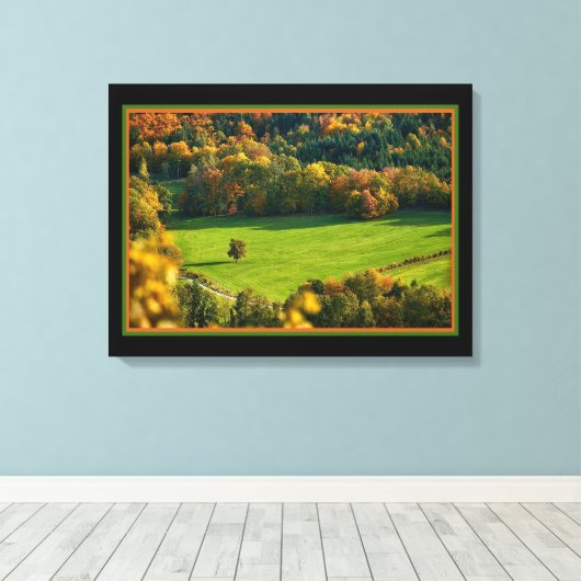 Zomer in de vallei canvasprint canvas afdruk (Insitu (Houten vloer))
