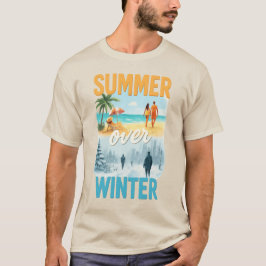 Zomer in de winter t-shirt