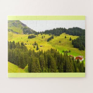 Zomer in de Zwitserse alpen Legpuzzel