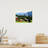 Zomer in de Zwitserse alpen Poster (Keuken)