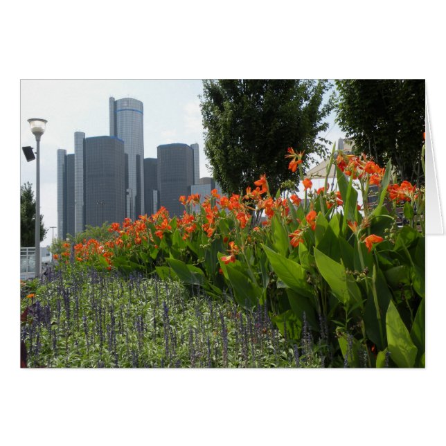 Zomer in Detroit kaart (Voorkant Horizontaal)