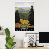 zomer in Duitsland reisaffiche Poster (Thuiskantoor)