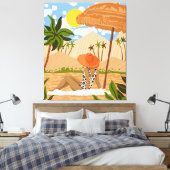 zomer in Egypte Canvas Afdruk (Insitu (Slaapkamer))