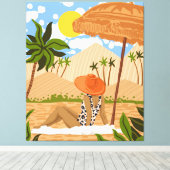 zomer in Egypte Canvas Afdruk (Insitu (Houten vloer))