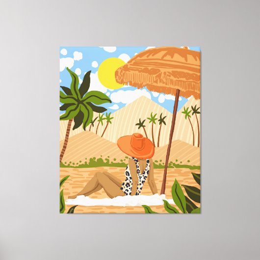 zomer in Egypte Canvas Afdruk (Voorkant)