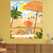 zomer in Egypte Canvas Afdruk (Insitu (Woonkamer))