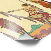 zomer in Frankrijk Art Deco Foto Afdruk (Hoek)